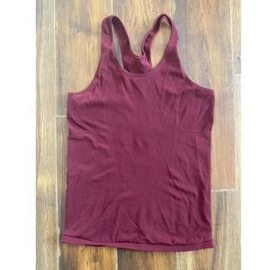 Lululemon Reveal Racerback Deep Rogue